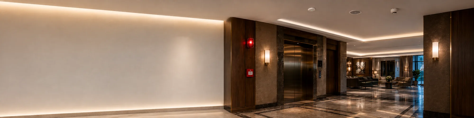 Otel holünde yangın ihbar sistemi cihazları