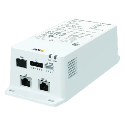 Axis AXIS TU8003 90 W Connectivity Midspan — 90 W PoE Midspan (Ses ve I/O, SFP)