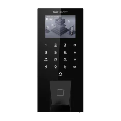Hikvision DS-K1T807EBFWX-E1 — Parmak İzli ve Şifreli Geçiş Kontrol Terminali (EM Kart, PoE)