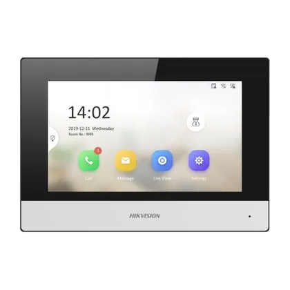 Hikvision DS-KH6320Y-WTPE2 — 7 inç 2 Kablolu IP Daire İçi Monitör, 24 V
