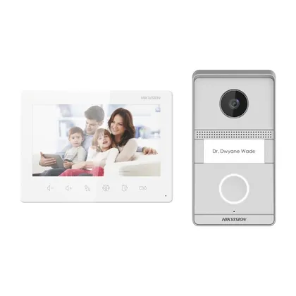 Hikvision DS-KIS101-P/Flush — Sıva Altı 2 Kablolu Analog İnterkom Seti