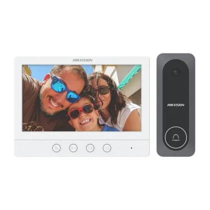 Hikvision DS-KIS212 — 4 Kablolu HD İnterkom Seti 7 inç