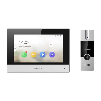 Hikvision DS-KIS302-P — 7 inç Dokunmatik Hibrit İnterkom Seti
