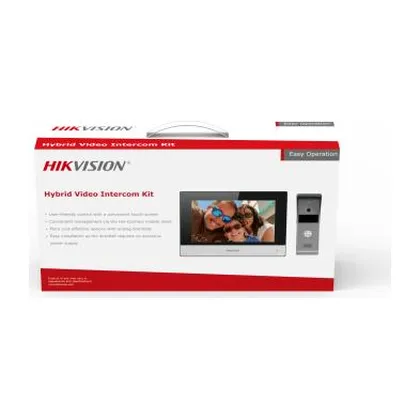 Hikvision DS-KIS303-P — IP65 7 inç Dokunmatik Hibrit İnterkom Seti