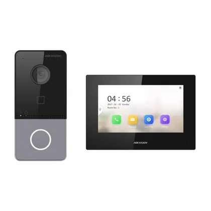 Hikvision DS-KIS605-P(C) — IP Villa İnterkom Seti 7 inç PoE Monitör