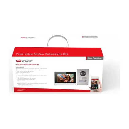 Hikvision DS-KIS703Y-P — Dokunmatik 2 Kablolu IP İnterkom Seti