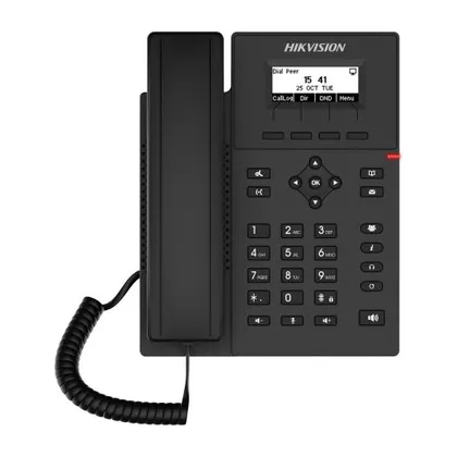 Hikvision DS-KP6000-HE1 — 4 Hatlı PoE SIP Telefon, 2,3 inç Ekran
