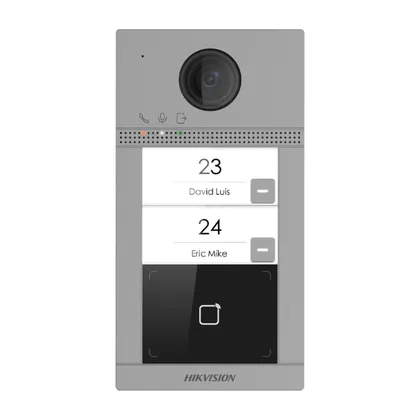 Hikvision DS-KV8213-WME1(C)/Flush — Sıva Altı 2 Butonlu Villa Kapı İstasyonu
