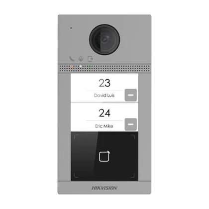 Hikvision DS-KV8213-WME1(C) — 2 Butonlu Metal Wi-Fi Villa Kapı İstasyonu