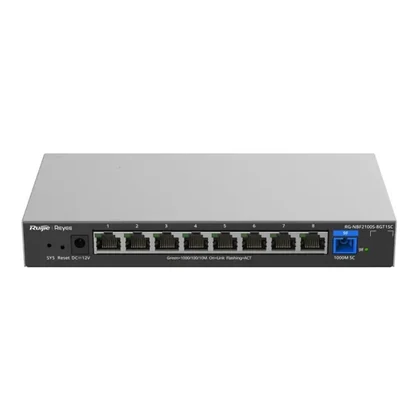 Reyee RG-NBF2100S-8GT1SC — RG-NBF2100S-8GT1SC, 1G Katman 2 Cloud Yönetilen PoE Olmayan Anahtar